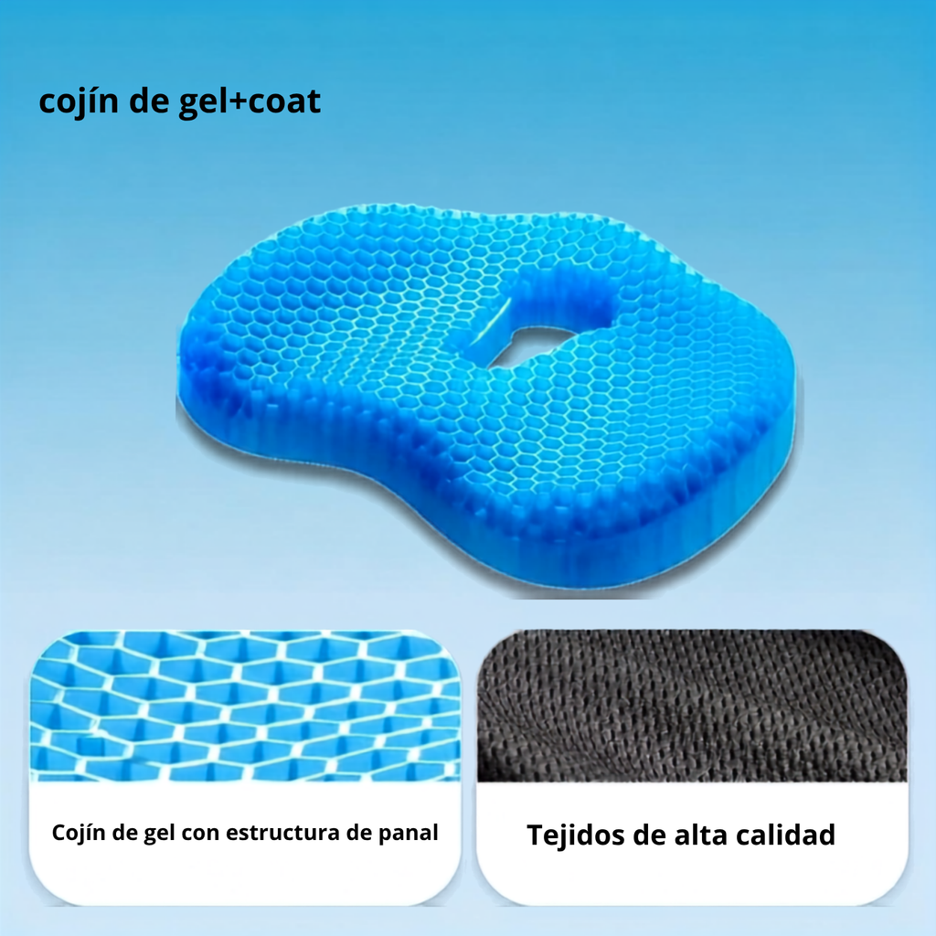 Cojín de gel en silla de oficina