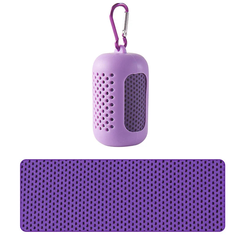 Toalla Fría Circular de Silicona — Enfriamiento Rápido para Deporte y Playa | Colores según disponibilidad
