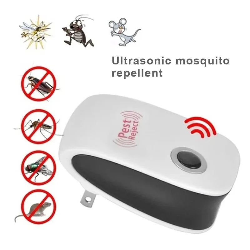 Repelente Ultrasónico de Plagas para el Hogar — Antimosquitos, Cucarachas y Ratones