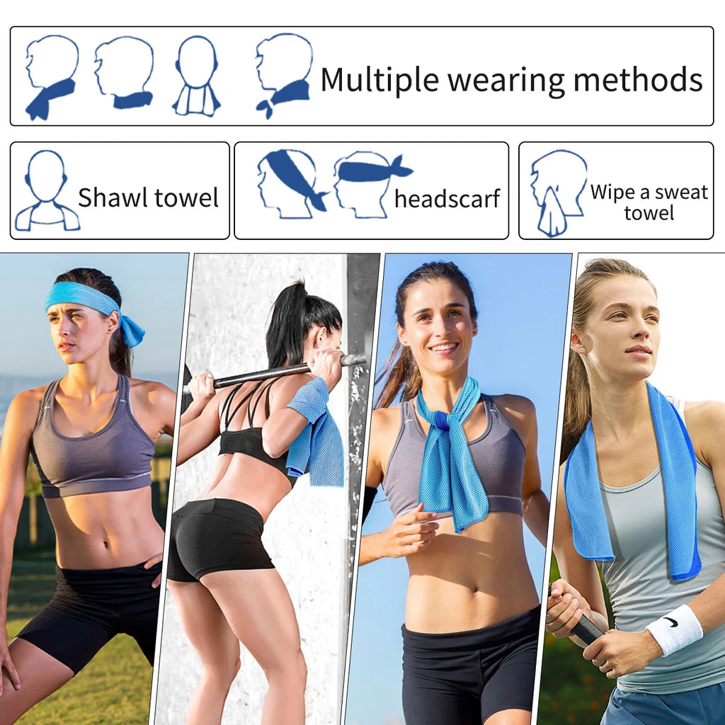 Toalla Fría Circular de Silicona — Enfriamiento Rápido para Deporte y Playa | Colores según disponibilidad