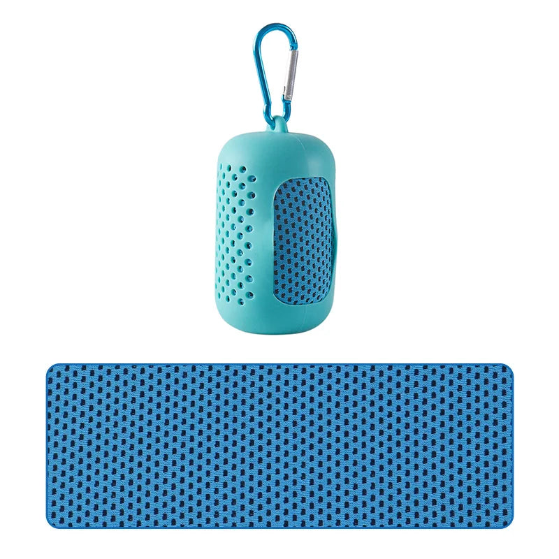 Toalla Fría Circular de Silicona — Enfriamiento Rápido para Deporte y Playa | Colores según disponibilidad