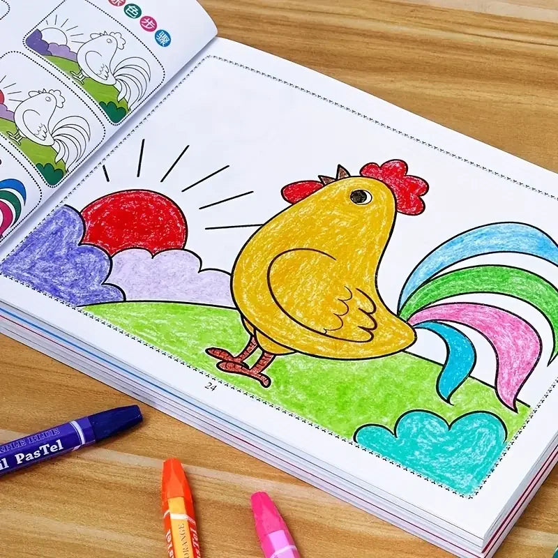Libro para Colorear y Dibujar para Niños – 46 Páginas, Arte Creativo, Regalo para Niños y Niñas