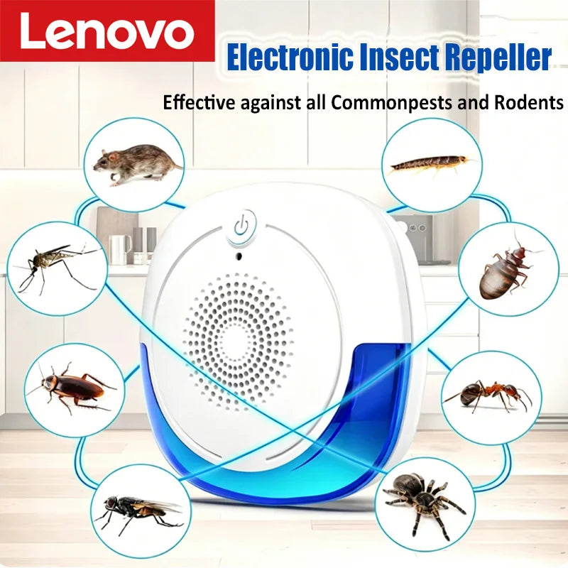 Repelente Ultrasónico Inteligente — Antimosquitos, Roedores e Insectos | Enchufe EU, US, UK
