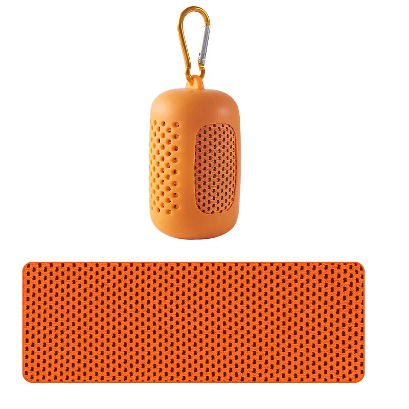 Toalla Fría Circular de Silicona — Enfriamiento Rápido para Deporte y Playa | Colores según disponibilidad