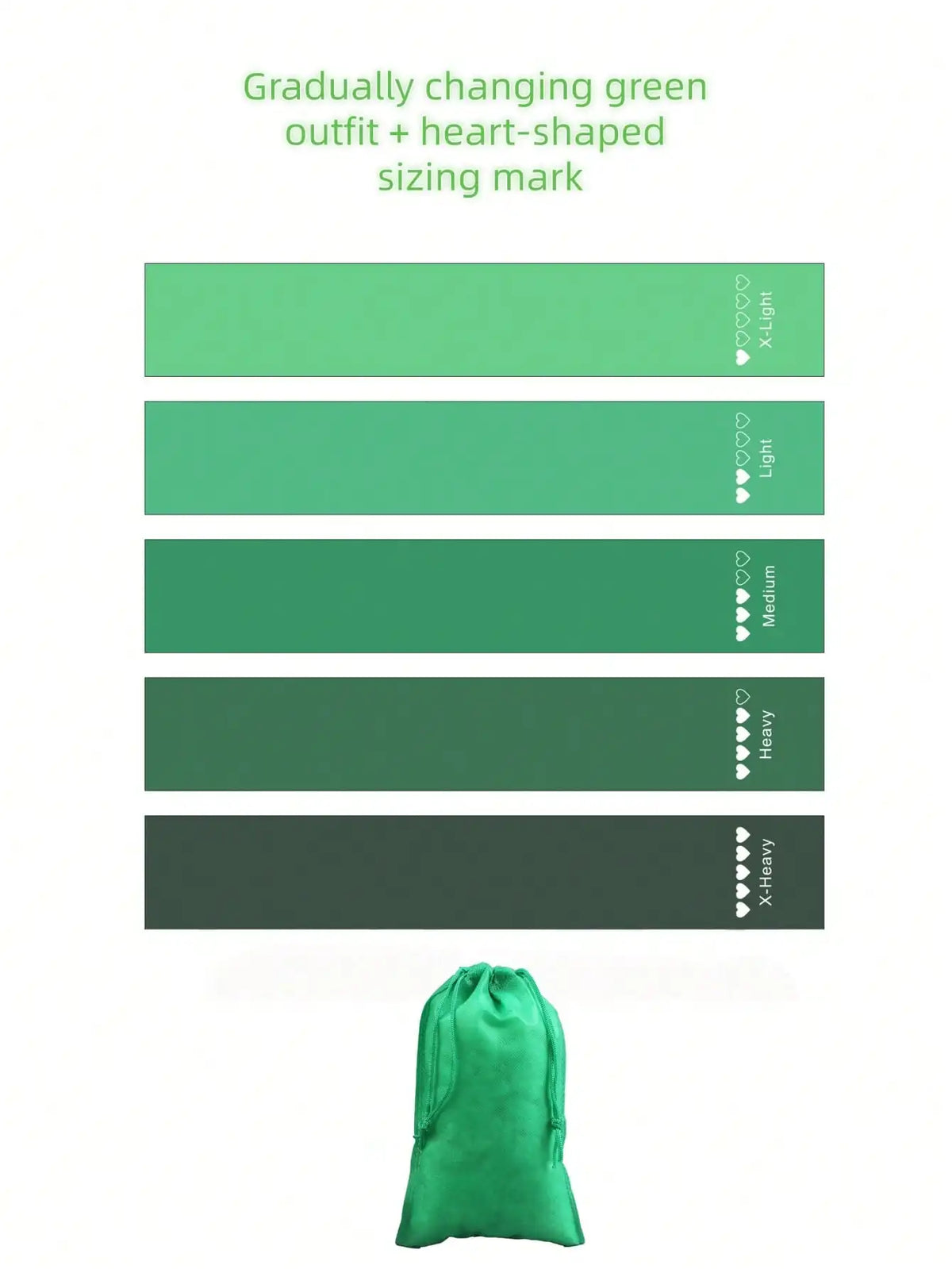 Set de Bandas de Resistencia Elásticas — Yoga, Pilates y Entrenamiento - Colores segun su existencia