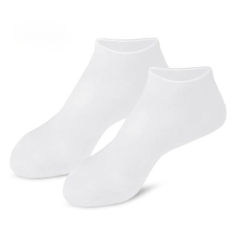 Calcetines Hidratantes de Silicona para Pies — Hidratación y Masaje para Talones Secos