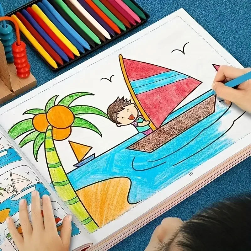 Libro para Colorear y Dibujar para Niños – 46 Páginas, Arte Creativo, Regalo para Niños y Niñas