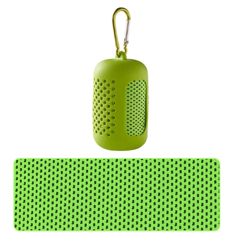 Toalla Fría Circular de Silicona — Enfriamiento Rápido para Deporte y Playa | Colores según disponibilidad