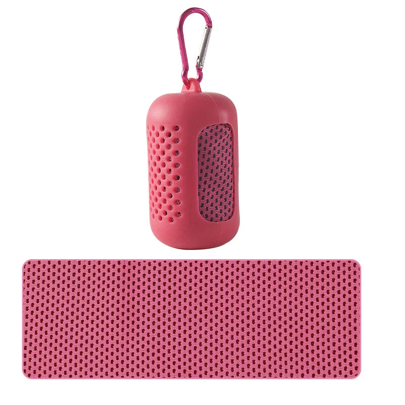 Toalla Fría Circular de Silicona — Enfriamiento Rápido para Deporte y Playa | Colores según disponibilidad