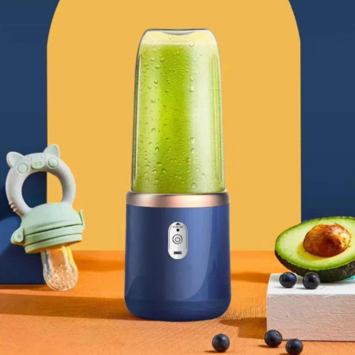 Licuadora Portátil USB 400ml — Vaso Exprimidor Eléctrico para Smoothies y Malteadas