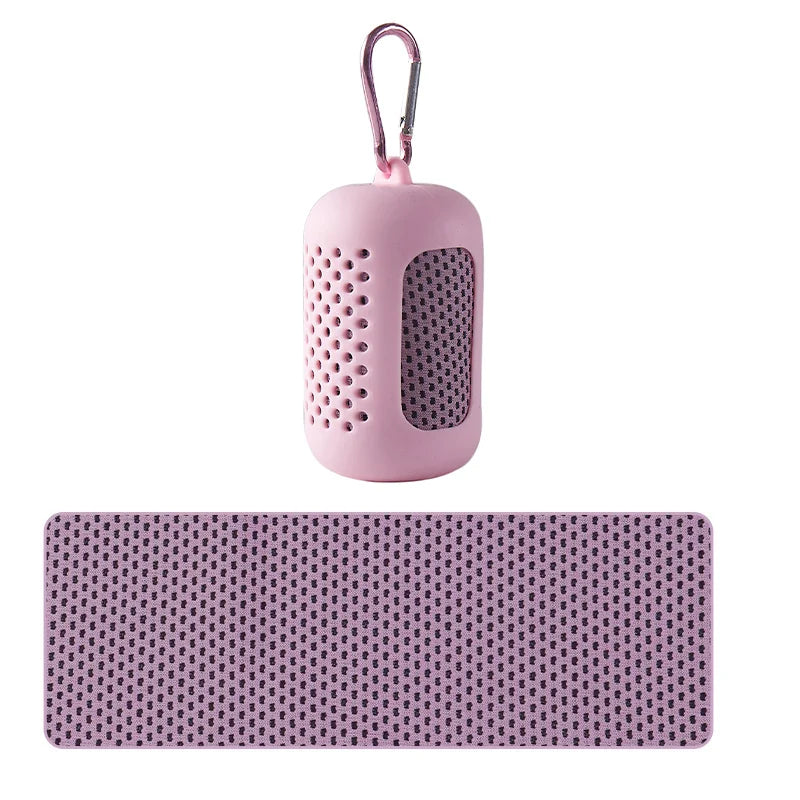 Toalla Fría Circular de Silicona — Enfriamiento Rápido para Deporte y Playa | Colores según disponibilidad