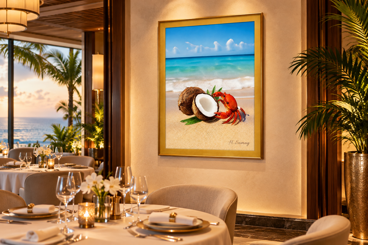 Manjares Tropicales en restaurante de lujo