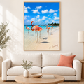Paraíso Coral en sala minimalista