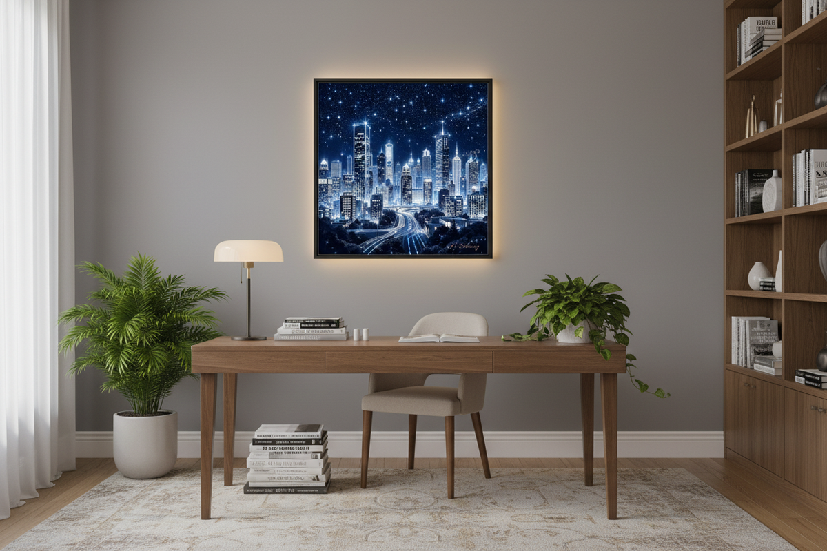 Ciudad Estrellada enmarcada en estudio