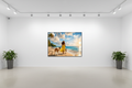 Caminata Familiar por la Playa - Mockup galería de arte