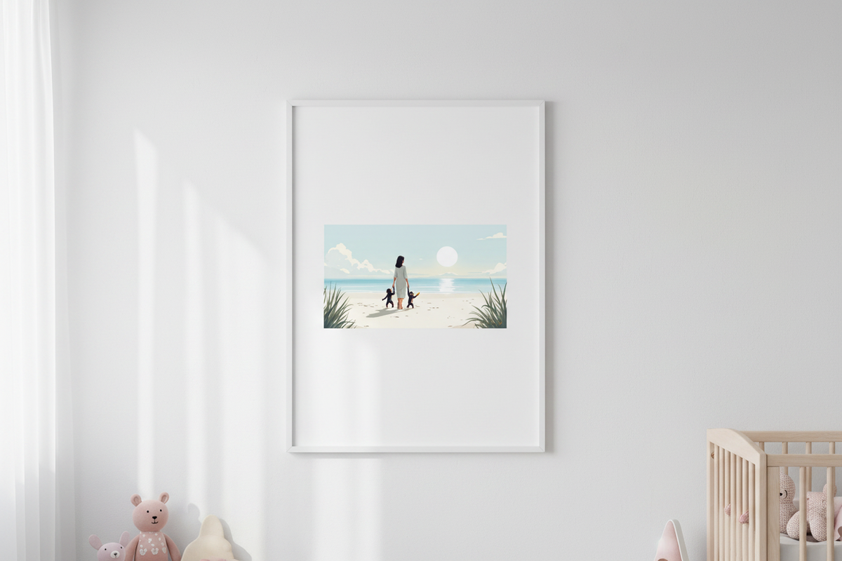 Mockup galería — Mamá Chimpancé Playa