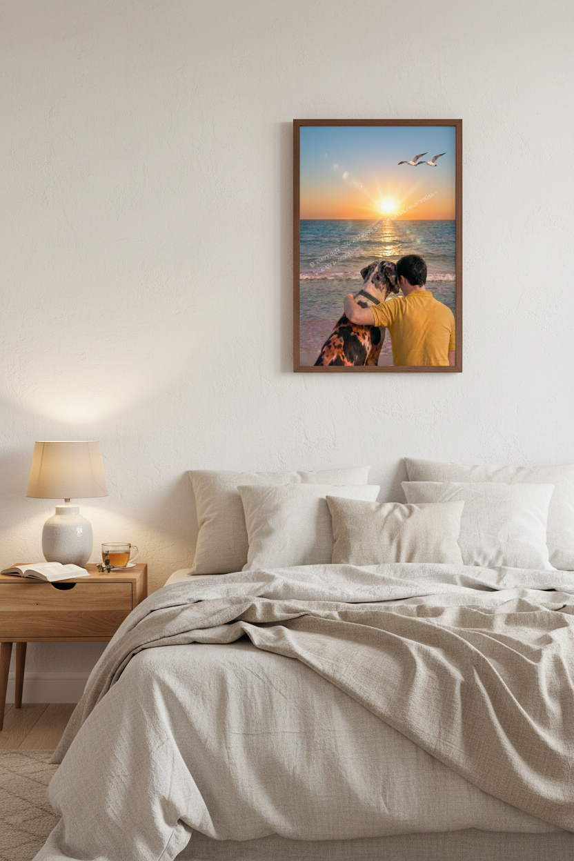 Mockup Amigos en la Marina en habitación