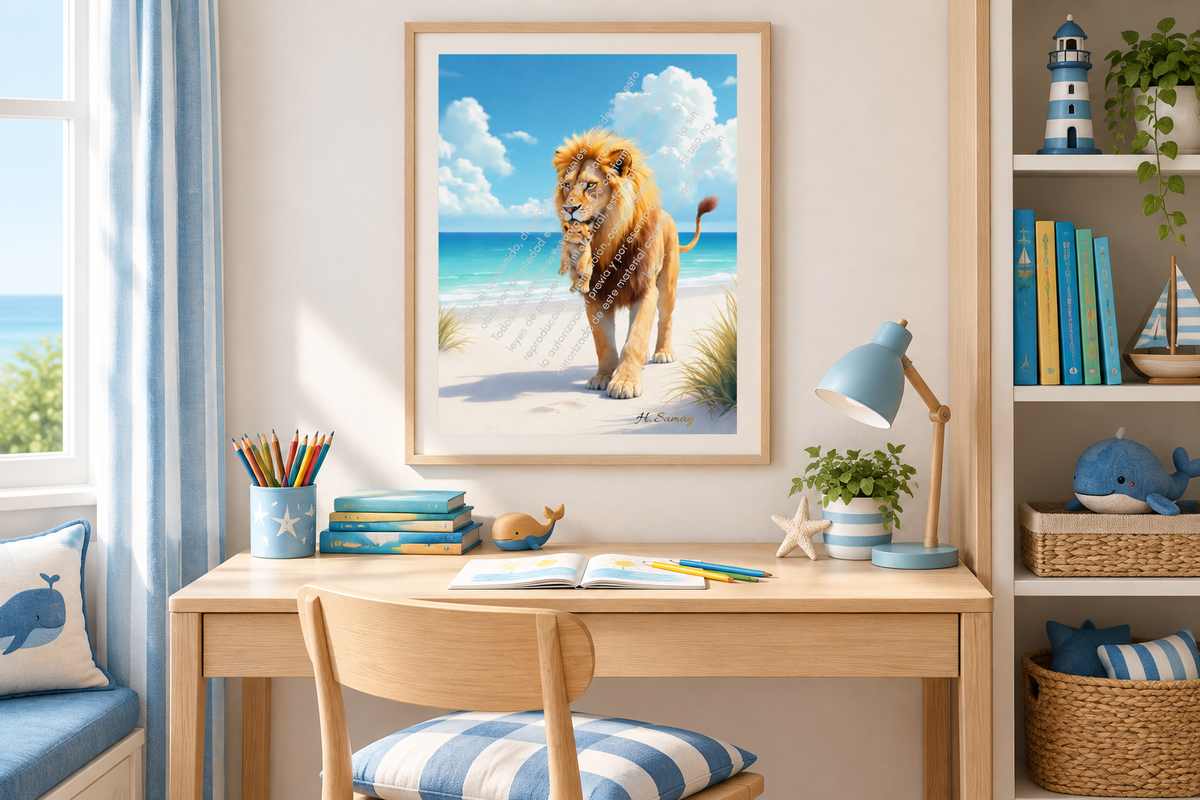 Majestad del Mar en estudio infantil