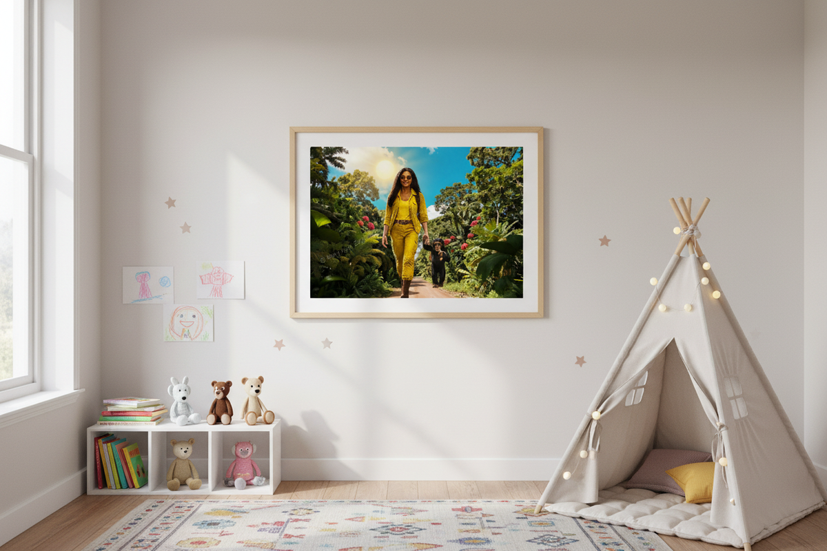 Caminando con mi Amigo - Mockup habitación infantil