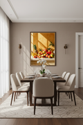 Mockup comedor elegante — Manjar de Frutas Exóticas